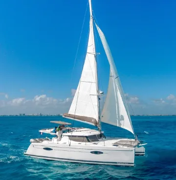 side view of catamaran gypse